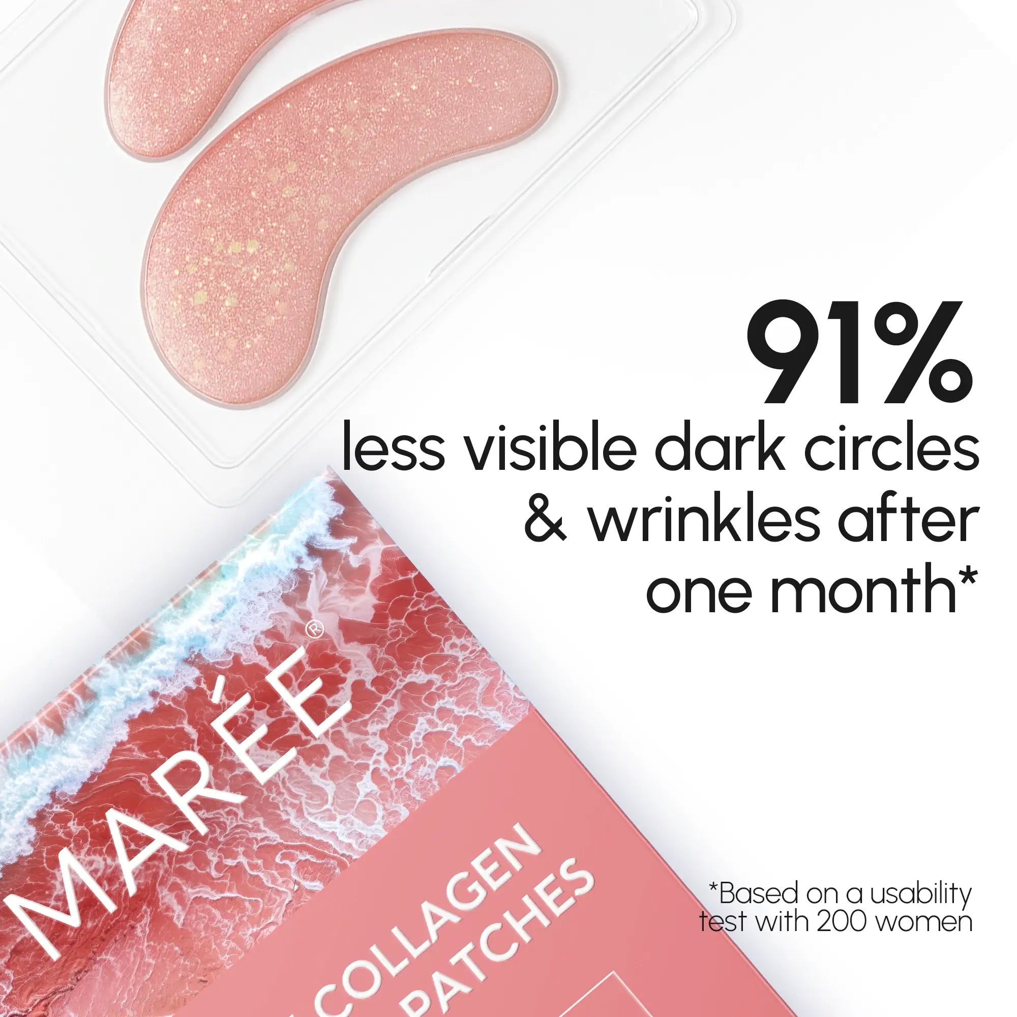 MAREE Pink Eye Patches for Puffy Eyes