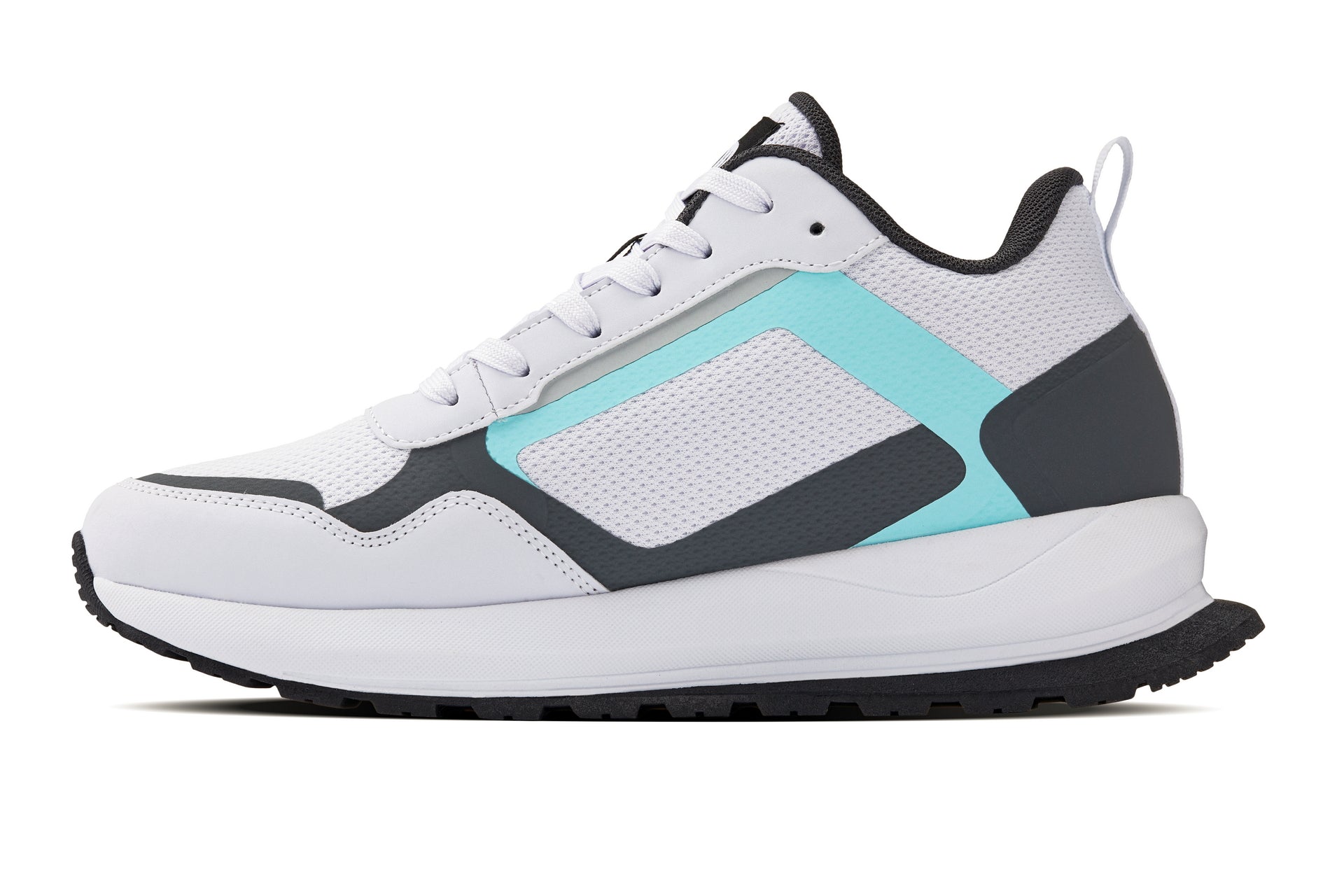 CALTO - Women's Casual Sporty Sneakers (White/Grey)