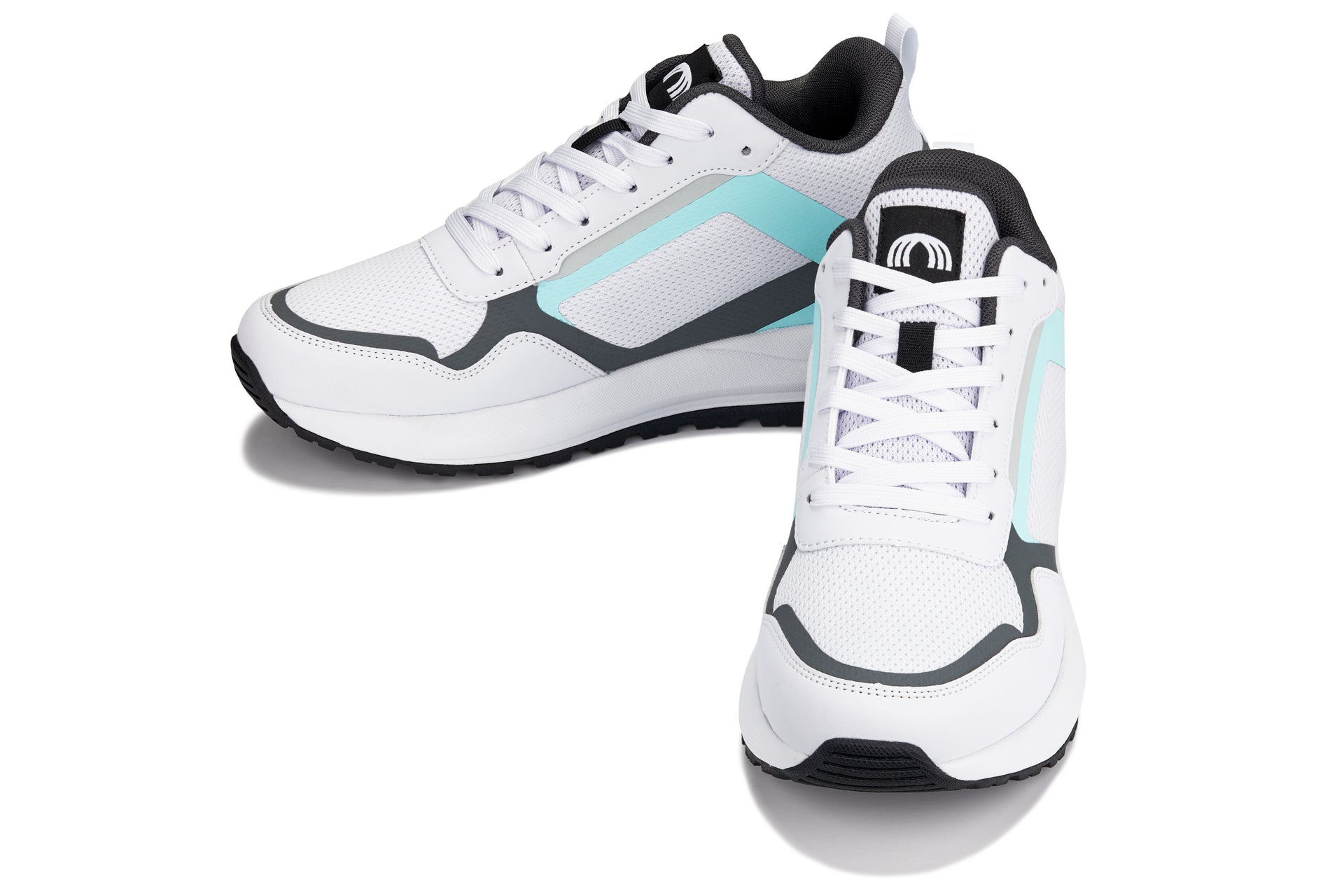 CALTO - Women's Casual Sporty Sneakers (White/Grey)