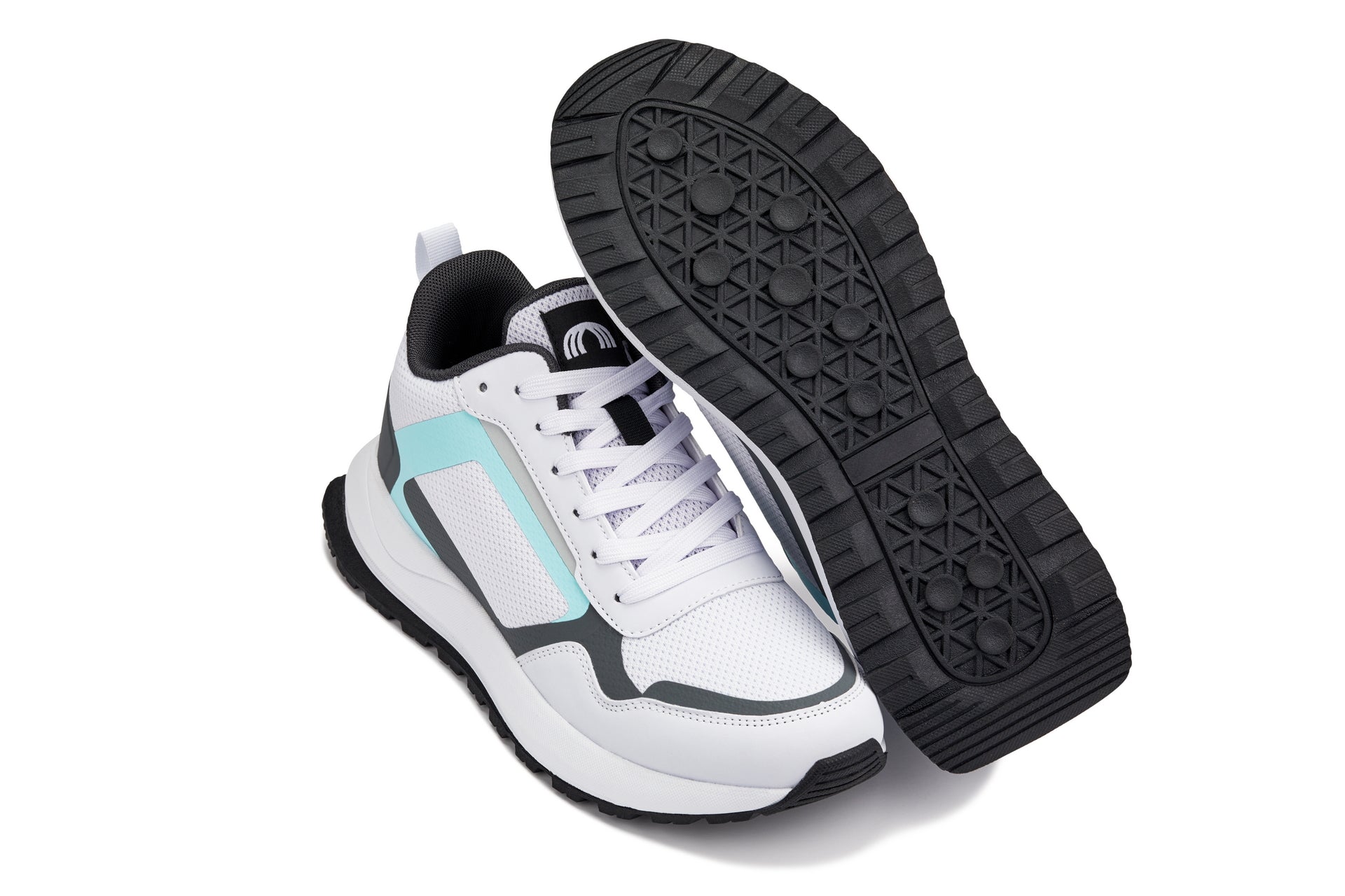 CALTO - Women's Casual Sporty Sneakers (White/Grey)