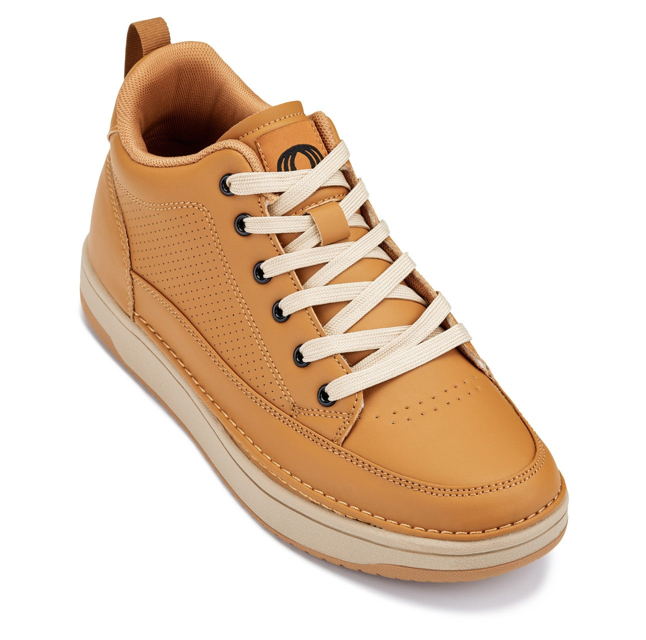 CALTO Elevated Micro-Perforated Sneakers