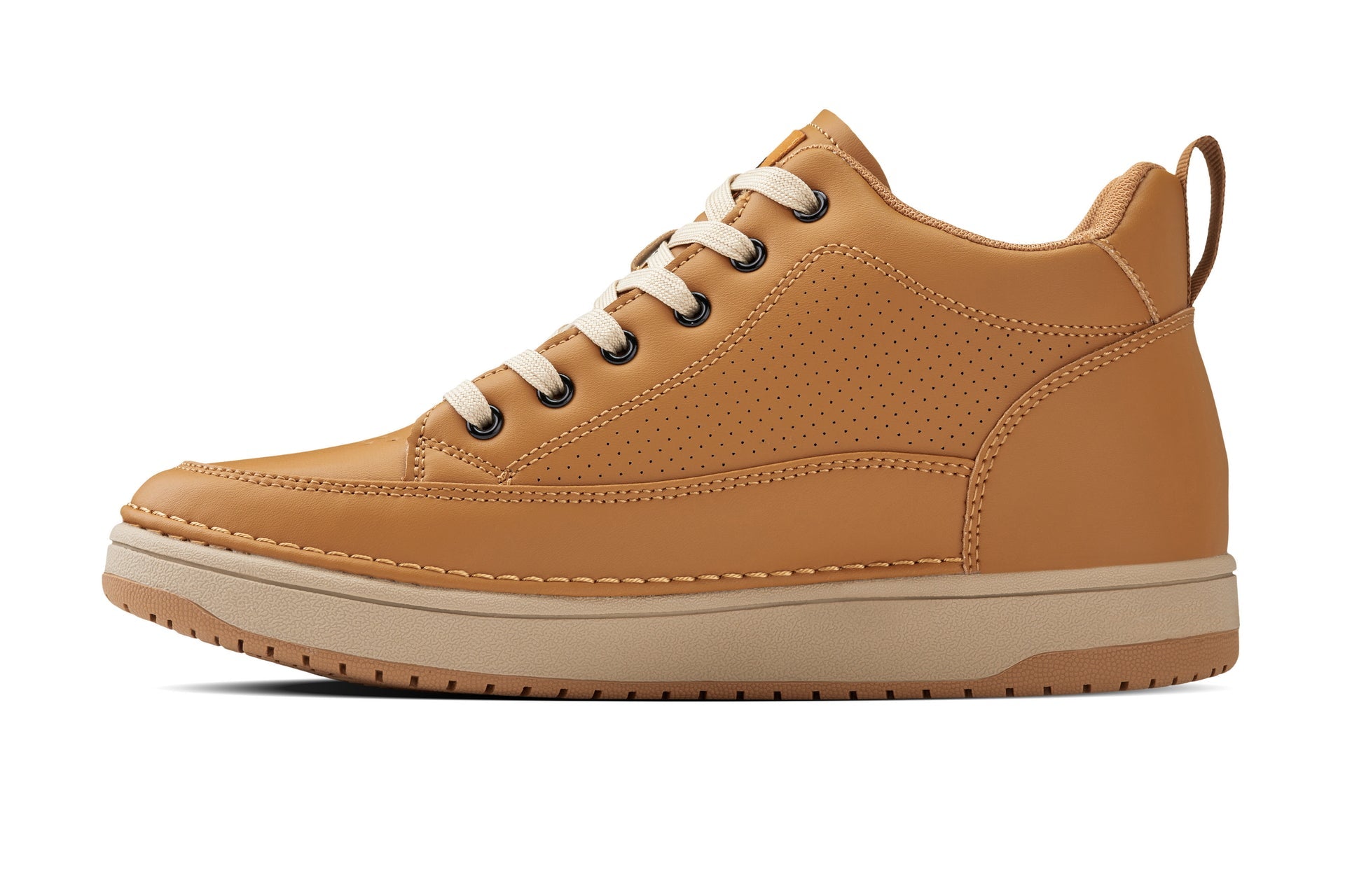 CALTO Elevated Micro-Perforated Sneakers