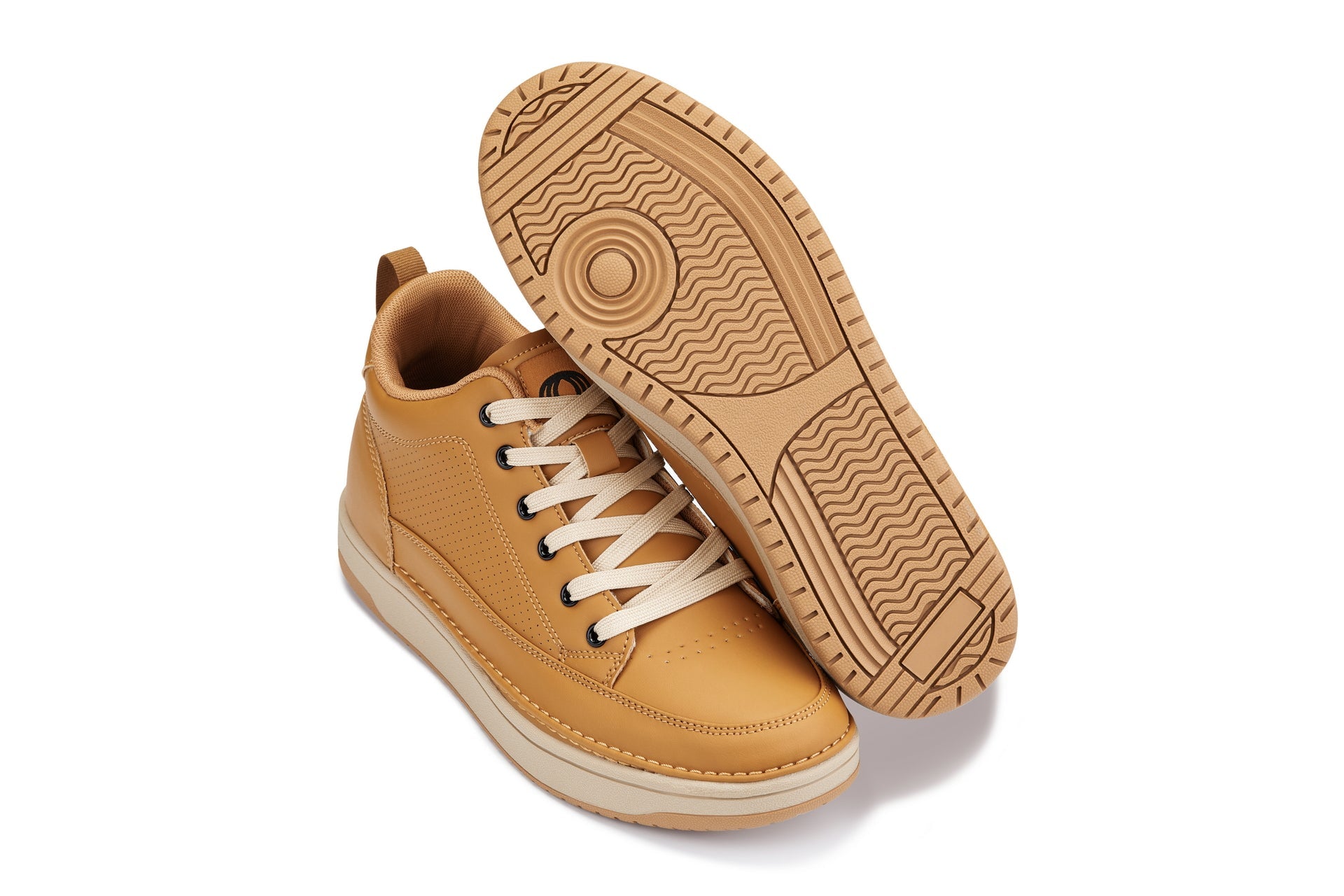 CALTO Elevated Micro-Perforated Sneakers