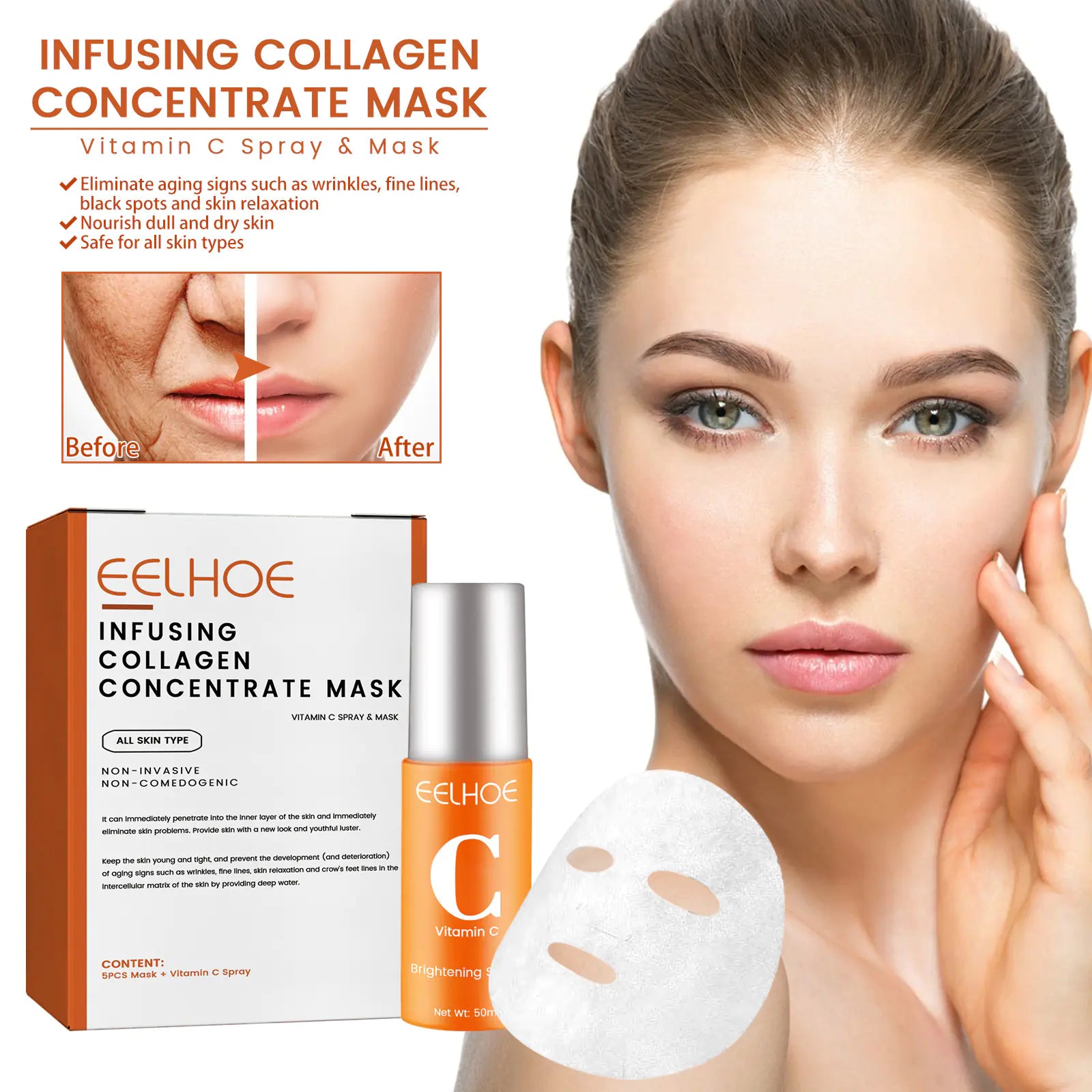 Collagen Anti-Aging Infusing Collagen Facial Spray Mask