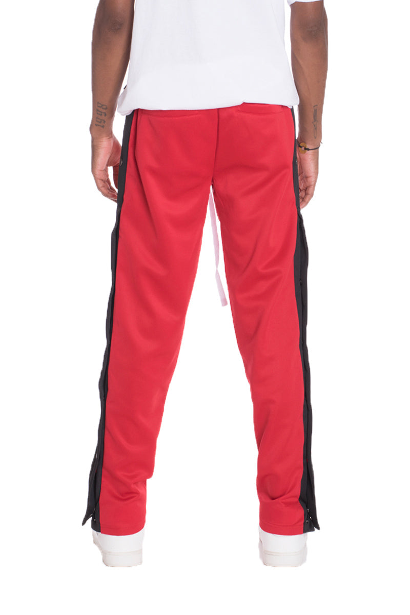 Men's Snap Button Track Jogging Pants