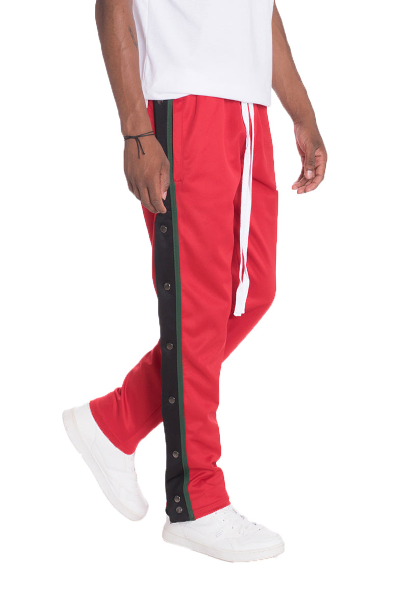 Men's Snap Button Track Jogging Pants