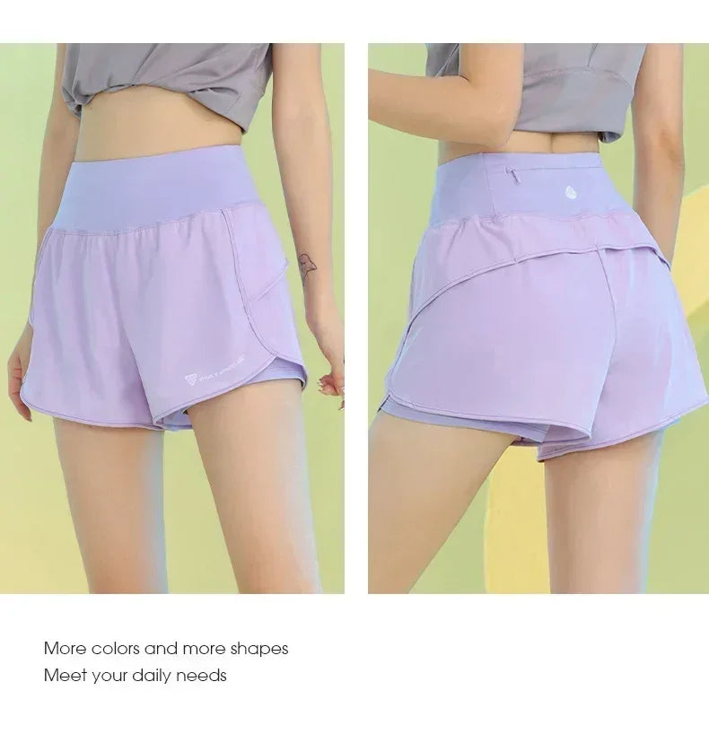 Lightweight Yoga Shorts for Women with Pockets