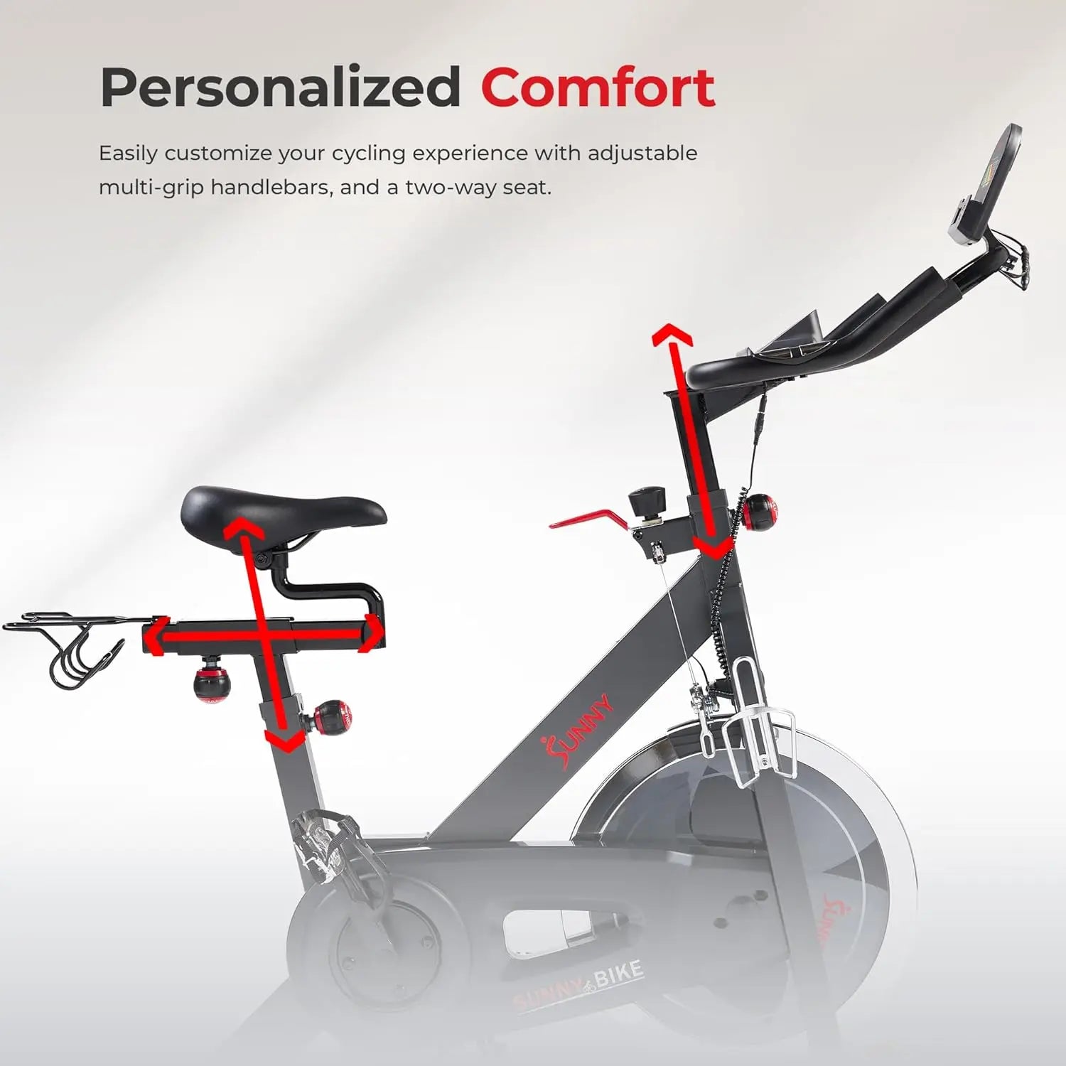 Health & Fitness Pro Cycling Stationary Bike, 40 LB Flywheel & 4-Way Adjustable Seat