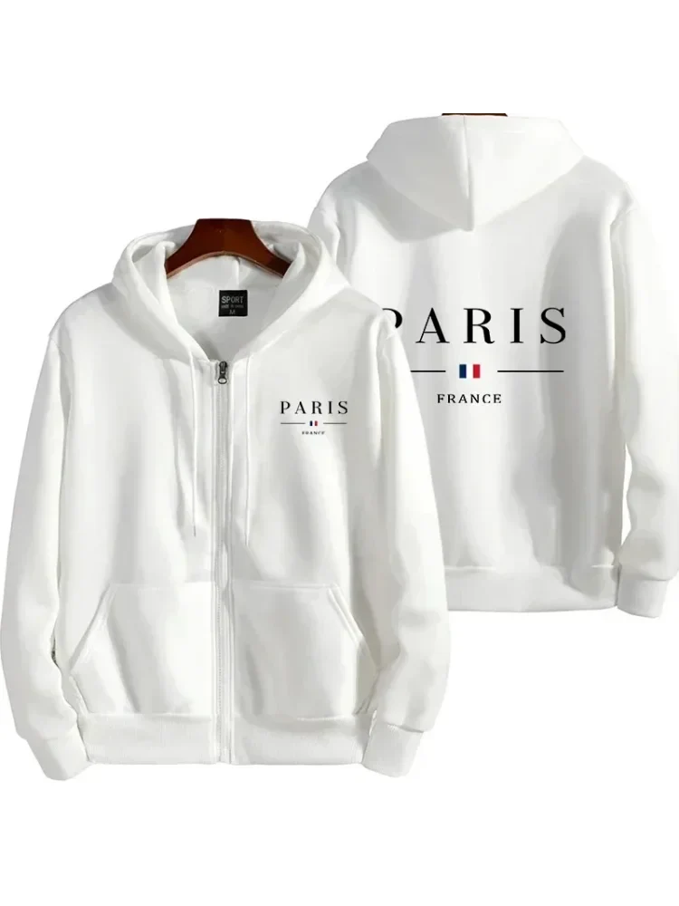 Men's Paris Printing Hoodie