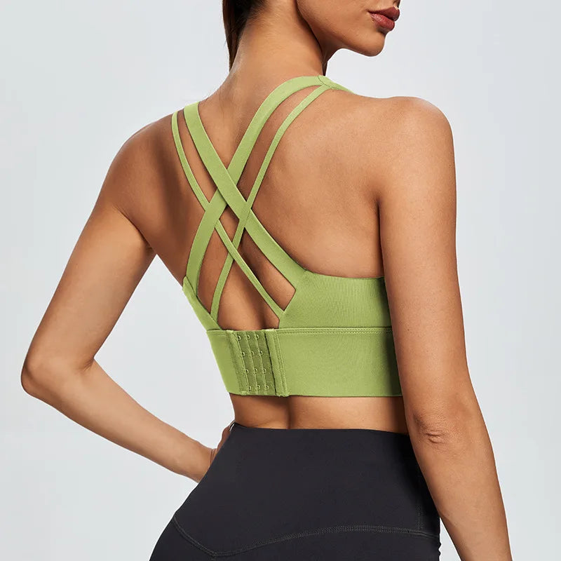 Women's High Impact Sports Bra with Back Closure