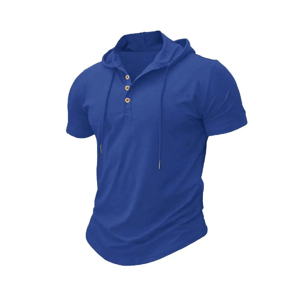 Men's Slim Fit Hooded Breathable T-shirt