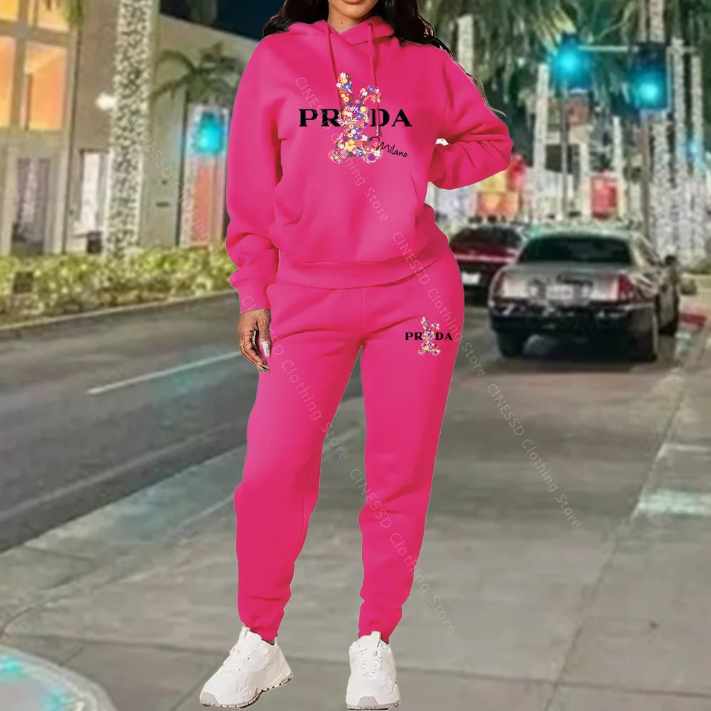 Women's Luxury Oversized Tracksuit 2-Piece Set