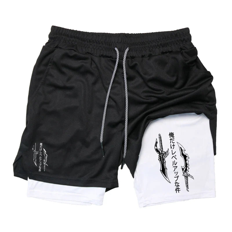 FlexiFit Men's 2-in-1 Performance Running Shorts