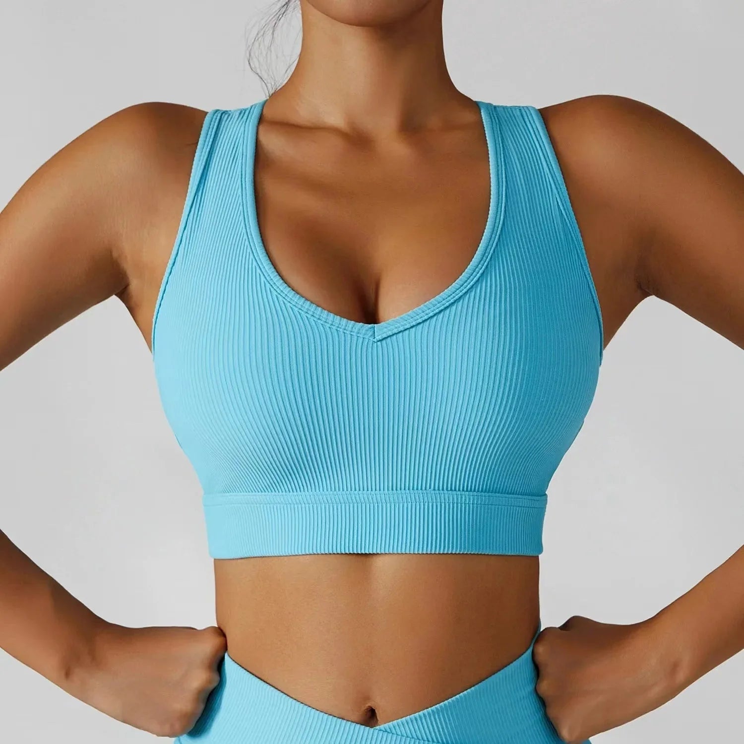 Women's 3-Piece Seamless Yoga Set – Jacket, Bra & Leggings