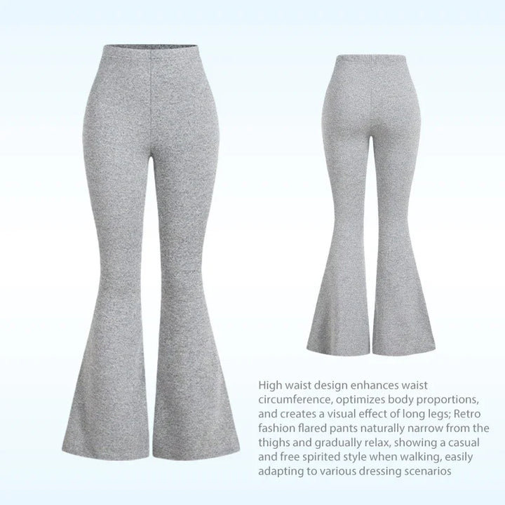 Women's High Waist Yoga Workout Fitness Flare Pants