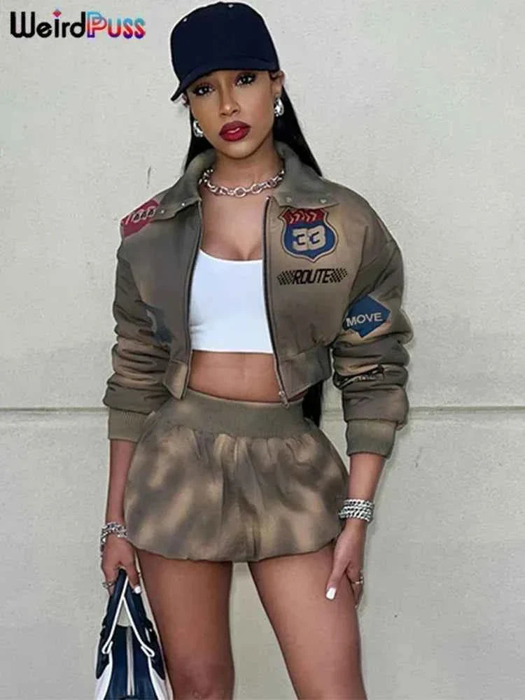Women's Tie-Dye 2 Piece Tracksuit Set
