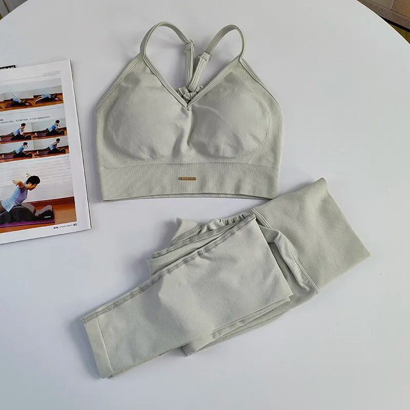 Women's Seamless High Waist Yoga Gym Set