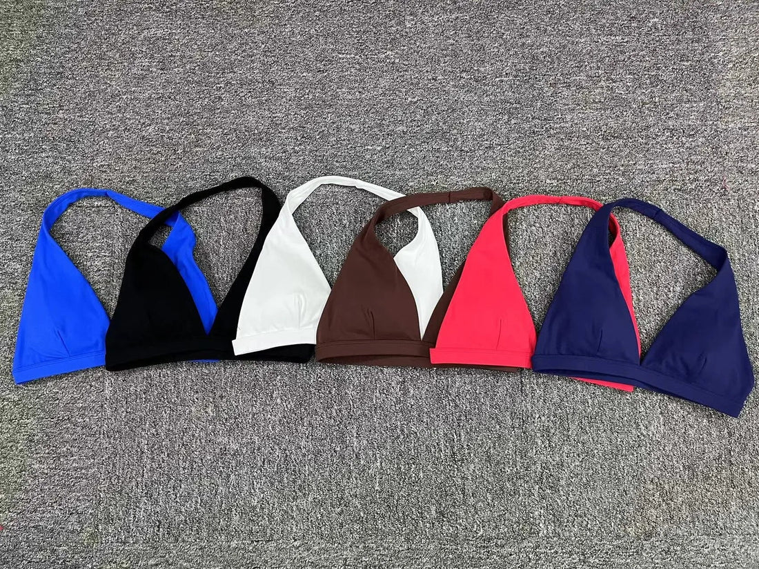 Women's Sexy Halter Backless Sports Bra