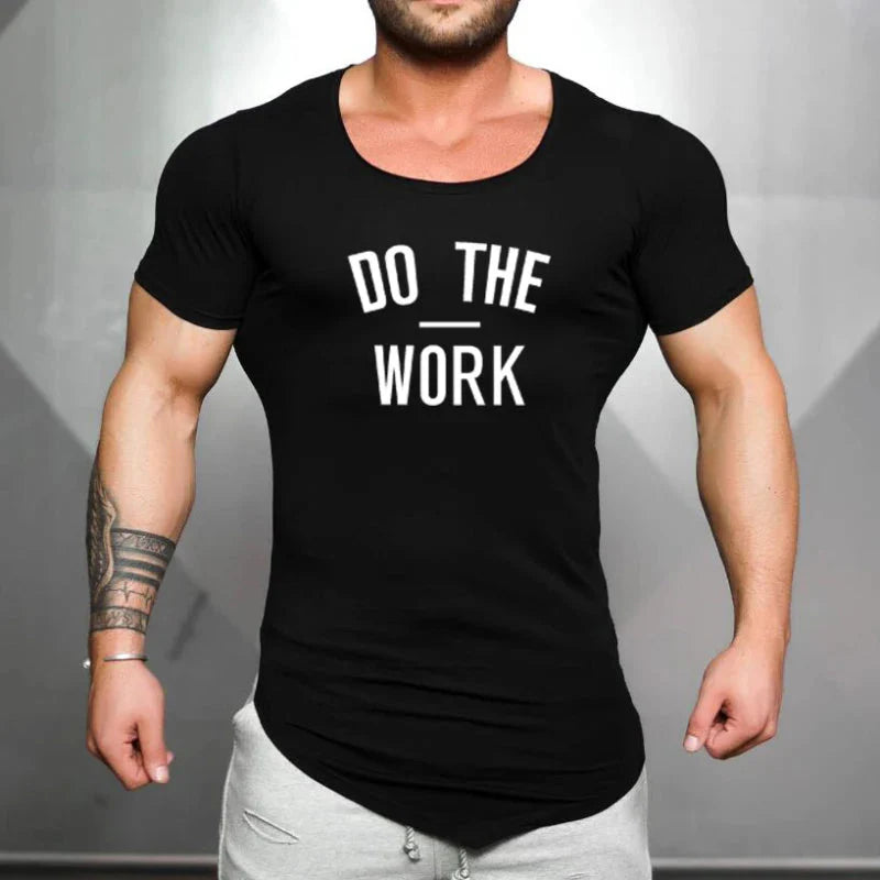 Men's Running Sport Slim Fit Graphic T-Shirt