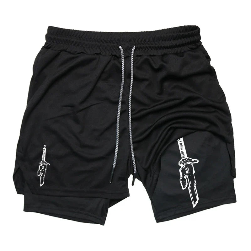 FlexiFit Men's 2-in-1 Performance Running Shorts