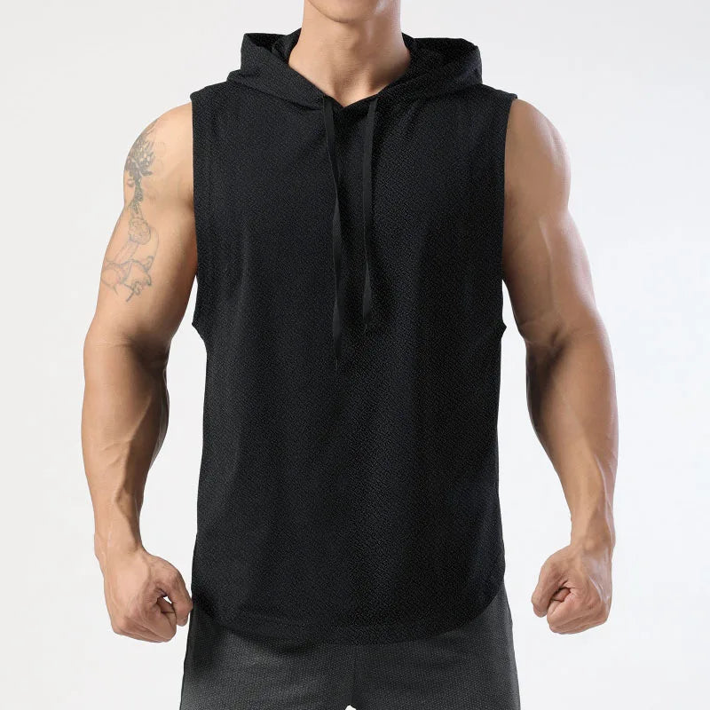 Men's Sleeveless Workout Hoodies