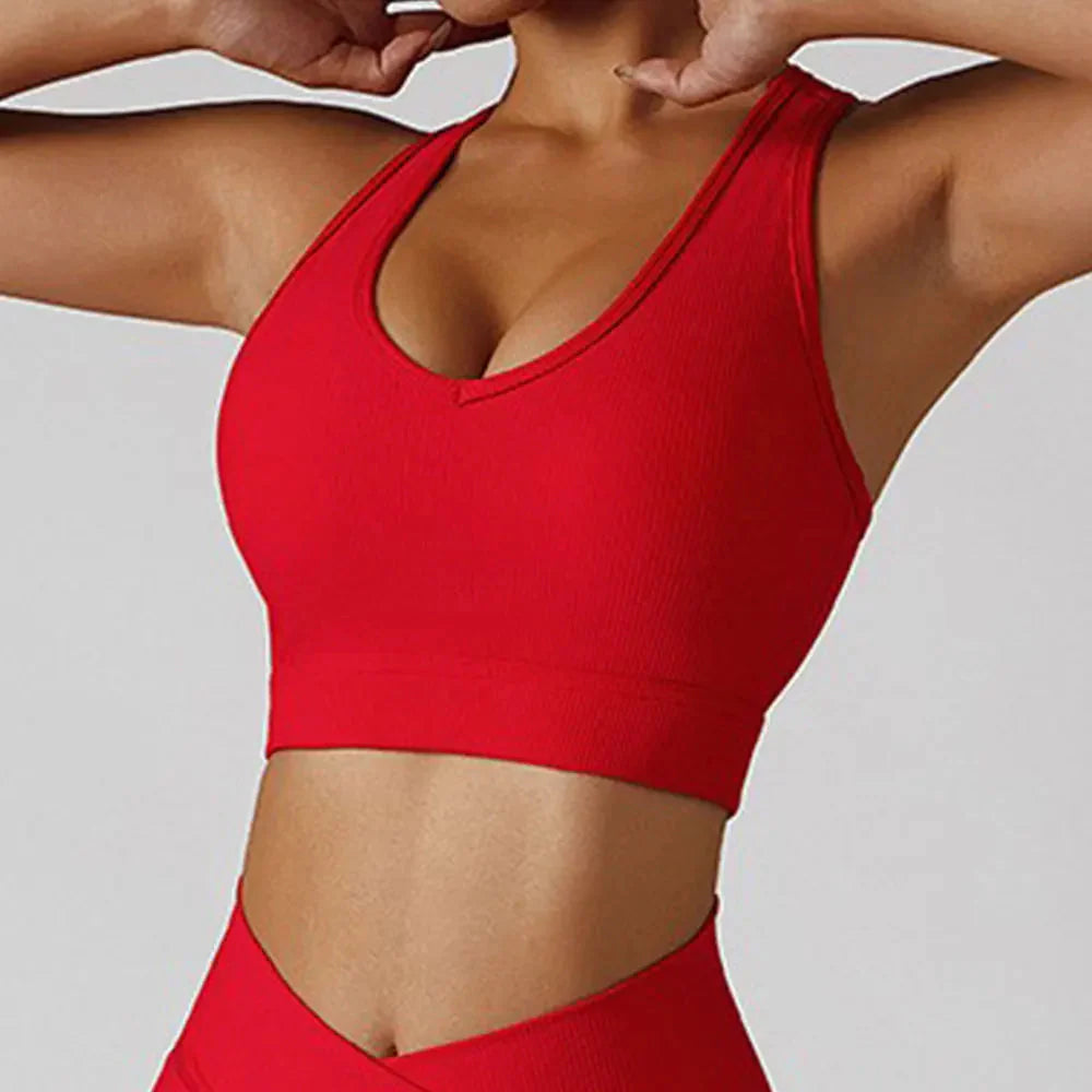 Women's 3-Piece Seamless Yoga Set – Jacket, Bra & Leggings