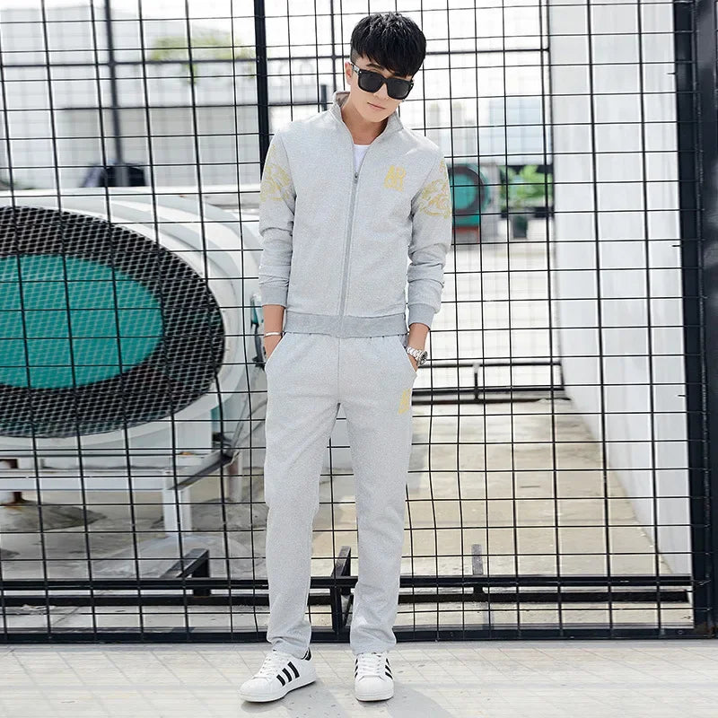 Men's Plus Size Tracksuit Set