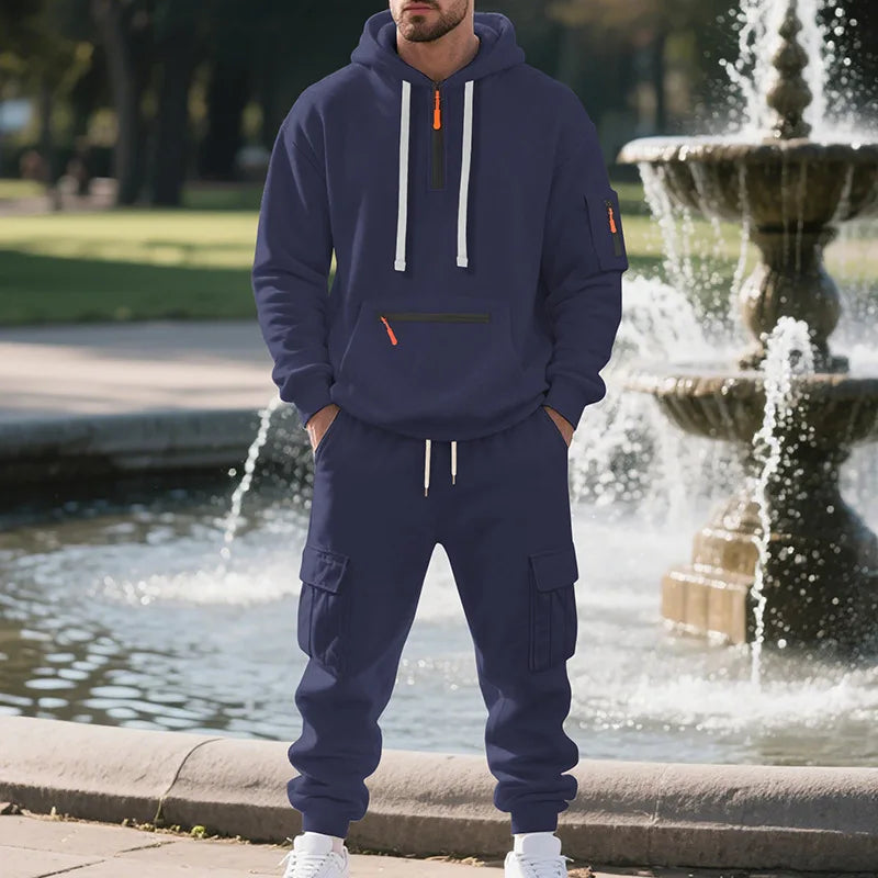 FleeceFlex Men's Autumn/Winter Sport Sweatsuit Set