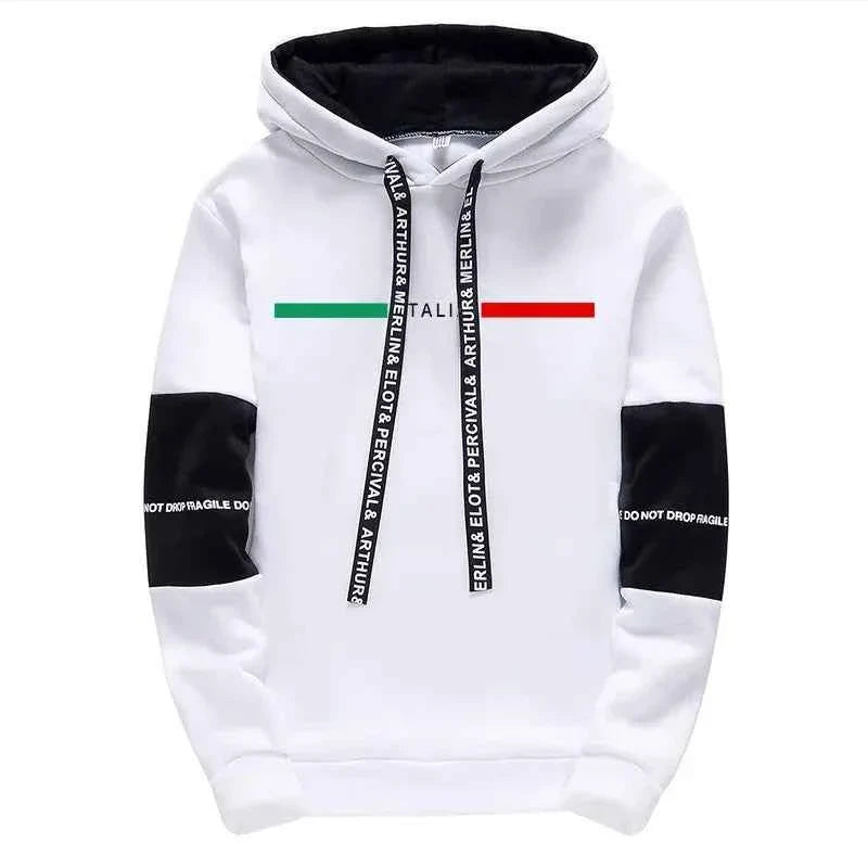 Men's Casual Print Tracksuit Hoodie