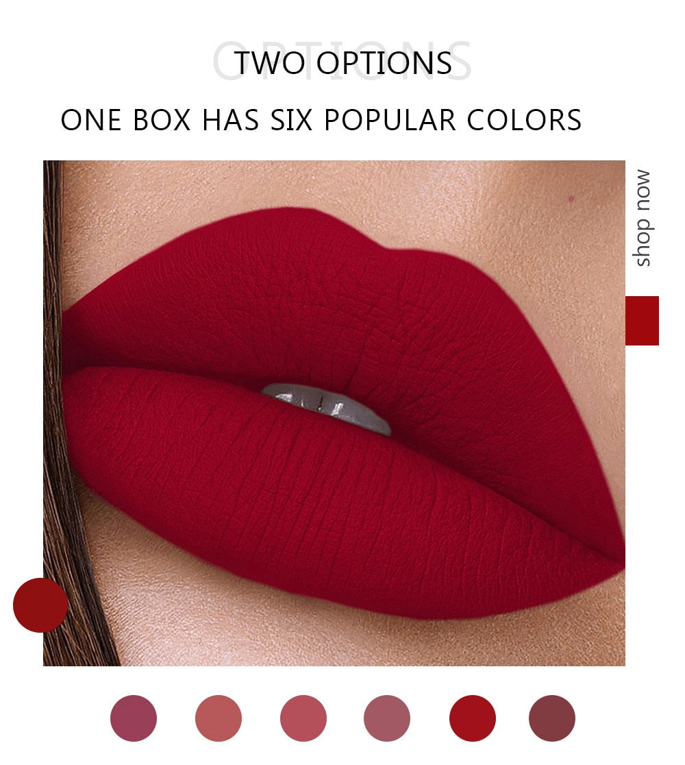 Ultra Matte Velvet Waterproof Long Lasting Liquid Lip Gloss Set