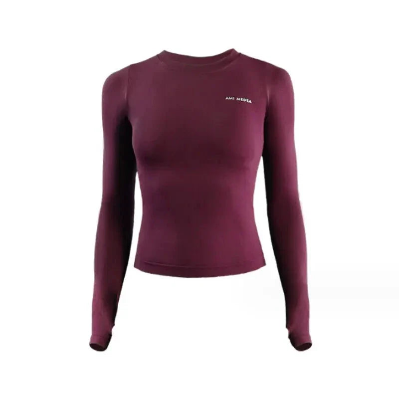 Women's Long Sleeve Sport Top Fitness Yoga Shirt