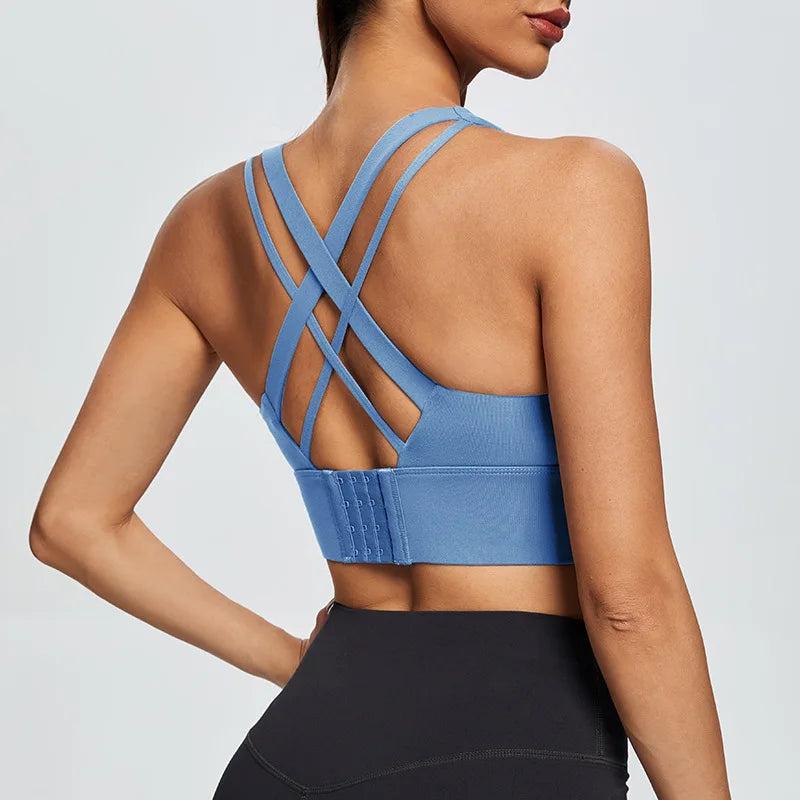 Women's High Impact Sports Bra with Back Closure