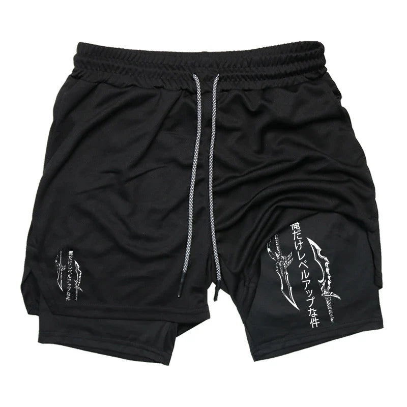 FlexiFit Men's 2-in-1 Performance Running Shorts