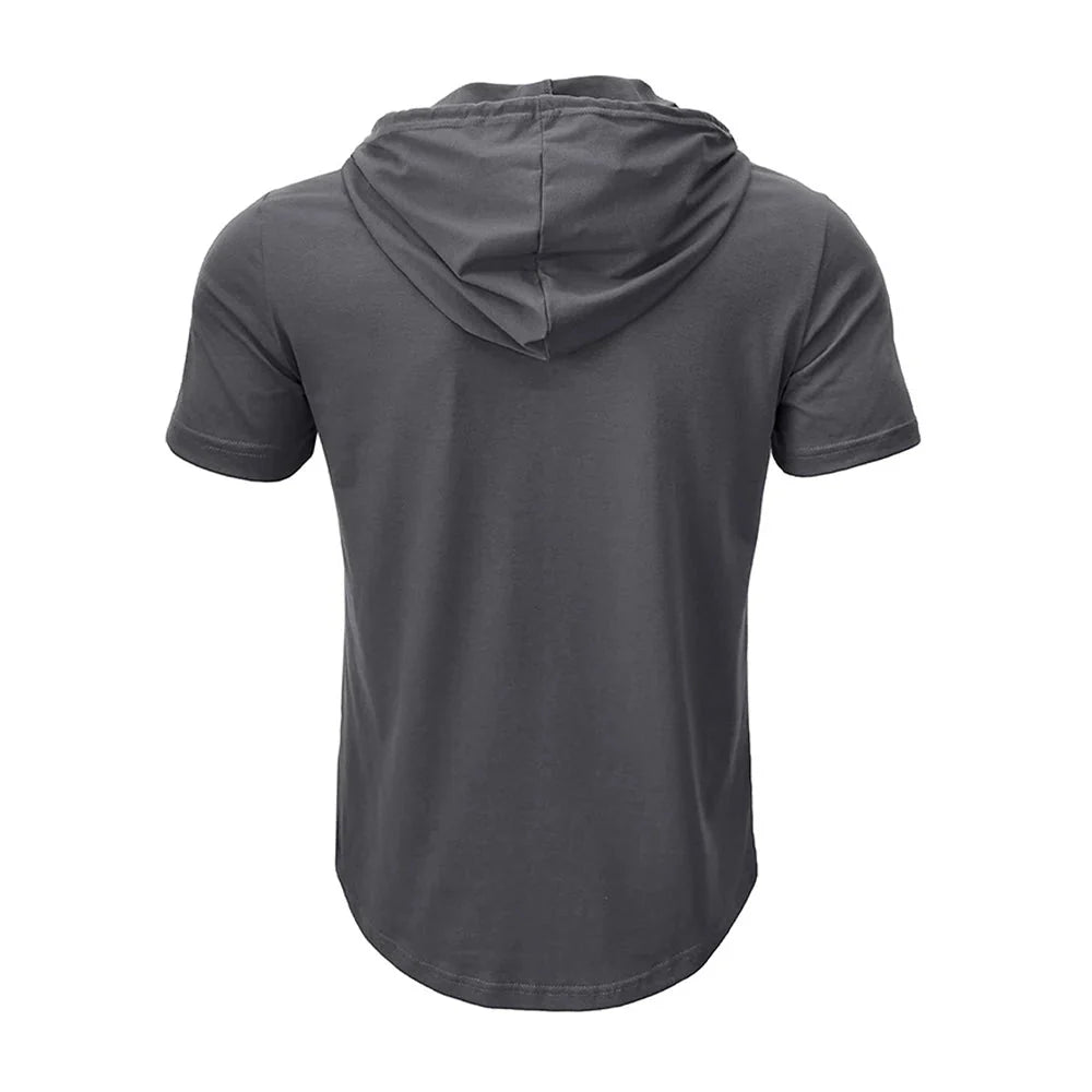 Men's Slim Fit Hooded Breathable T-shirt