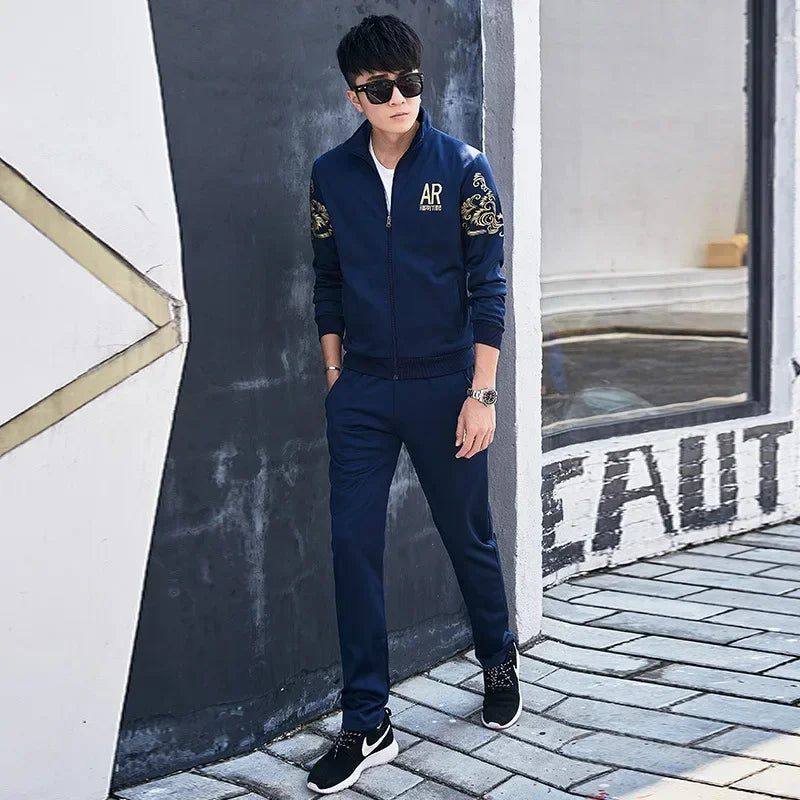 Men's Plus Size Tracksuit Set