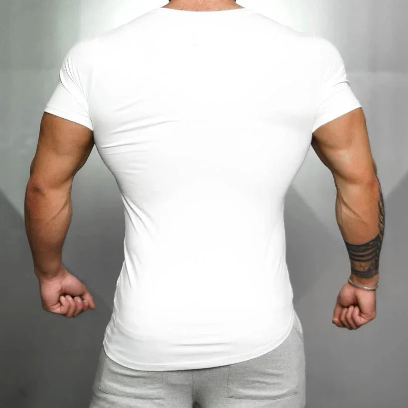 Men's Running Sport Slim Fit Graphic T-Shirt