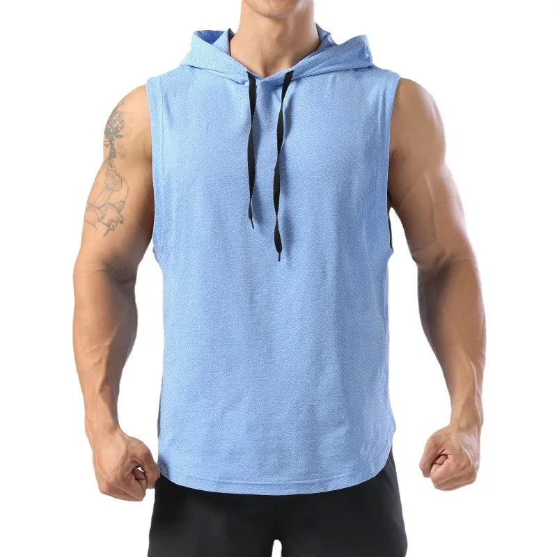 Men's Sleeveless Workout Hoodies