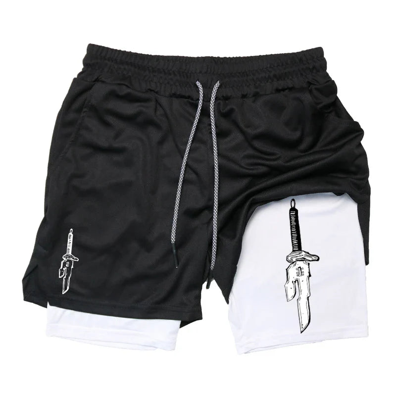 FlexiFit Men's 2-in-1 Performance Running Shorts