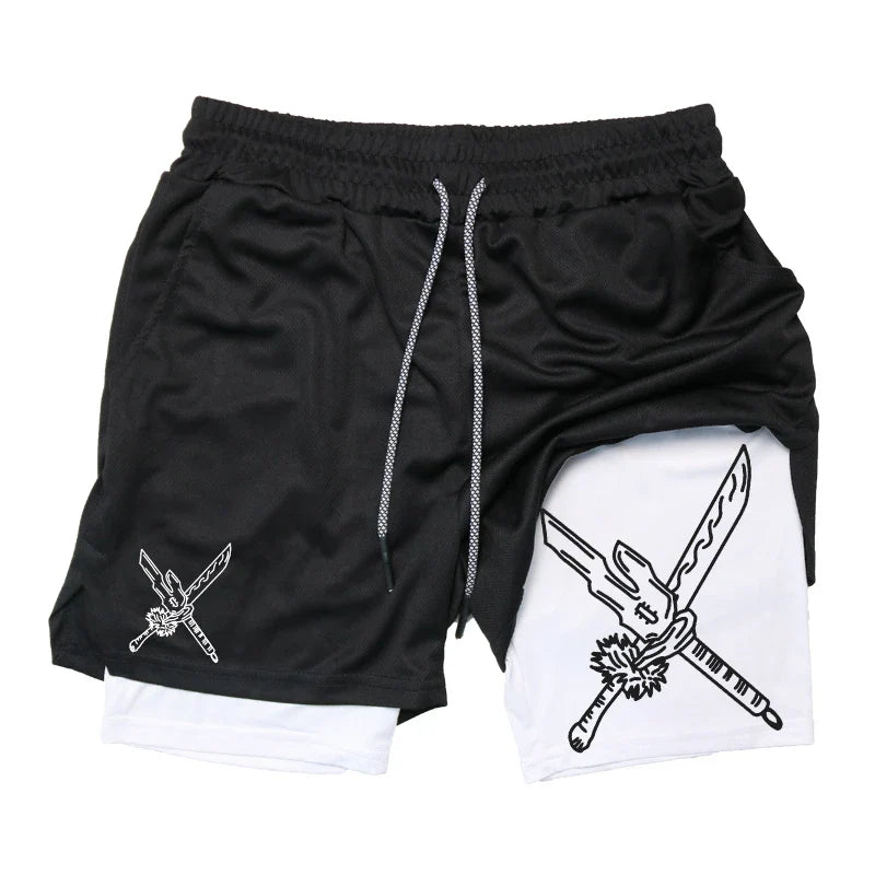 FlexiFit Men's 2-in-1 Performance Running Shorts