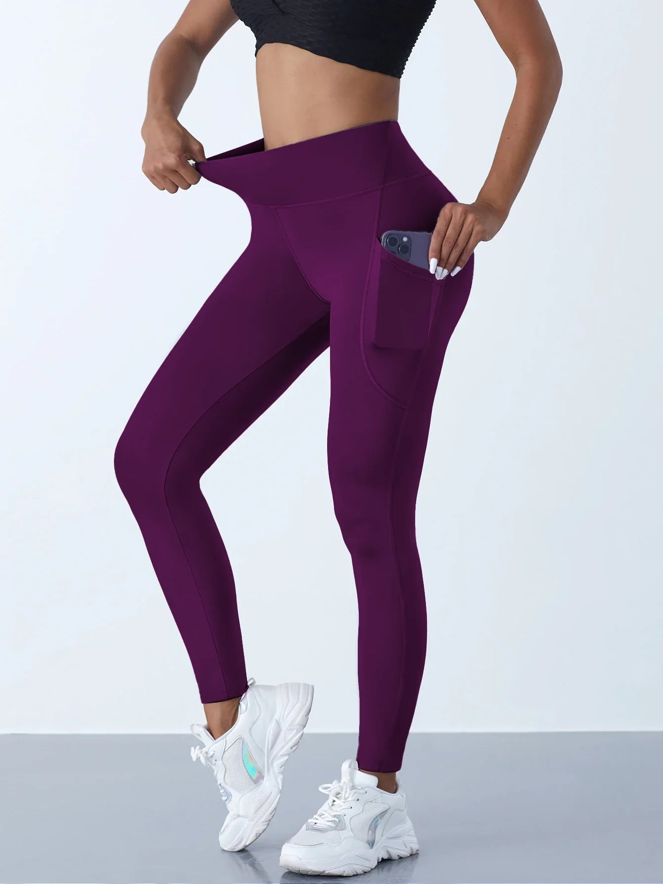 Women's High Waist Yoga Leggings with Pockets