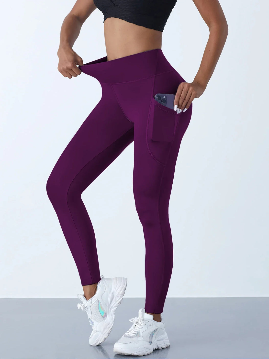 Women's High Waist Yoga Leggings with Pockets