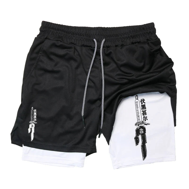 FlexiFit Men's 2-in-1 Performance Running Shorts
