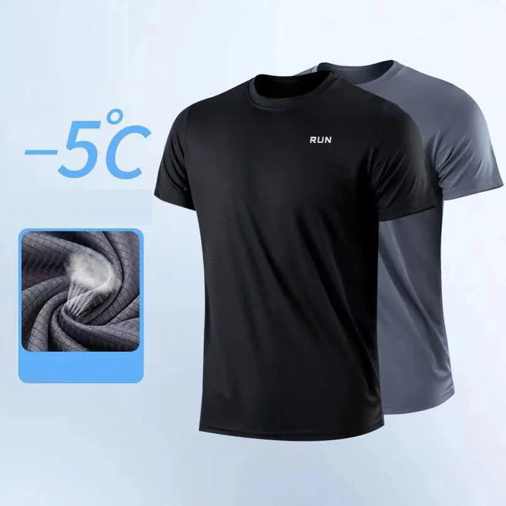 Men's Lightweight Quick Dry Short Sleeve Round Neck T-Shirt