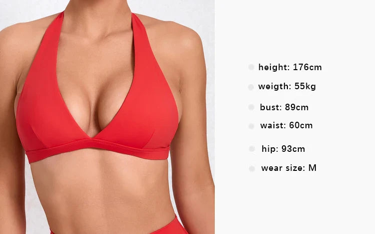Women's Sexy Halter Backless Sports Bra