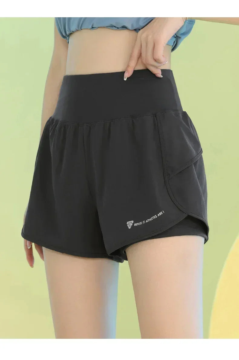 Lightweight Yoga Shorts for Women with Pockets