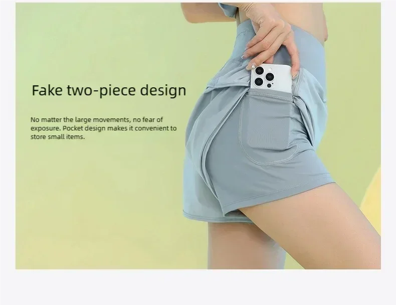 Lightweight Yoga Shorts for Women with Pockets