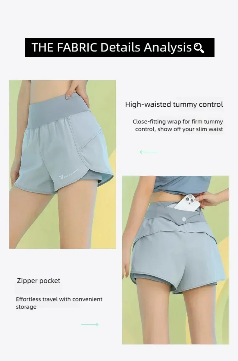 Lightweight Yoga Shorts for Women with Pockets