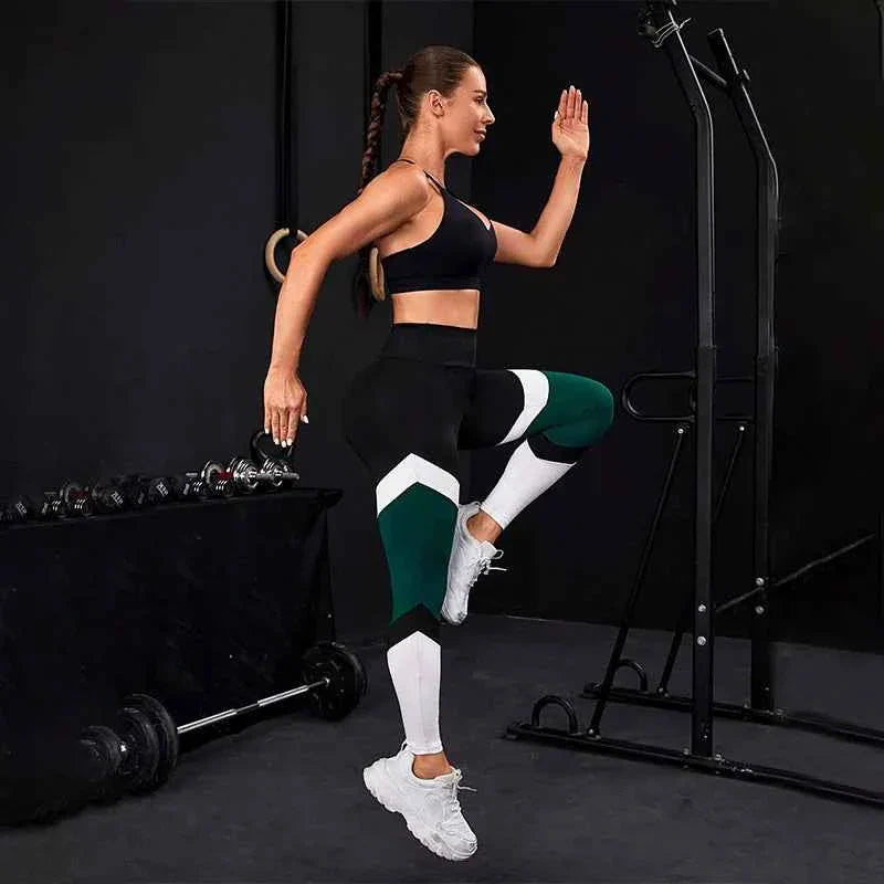 Women's Colorblock High Waist Yoga Pants