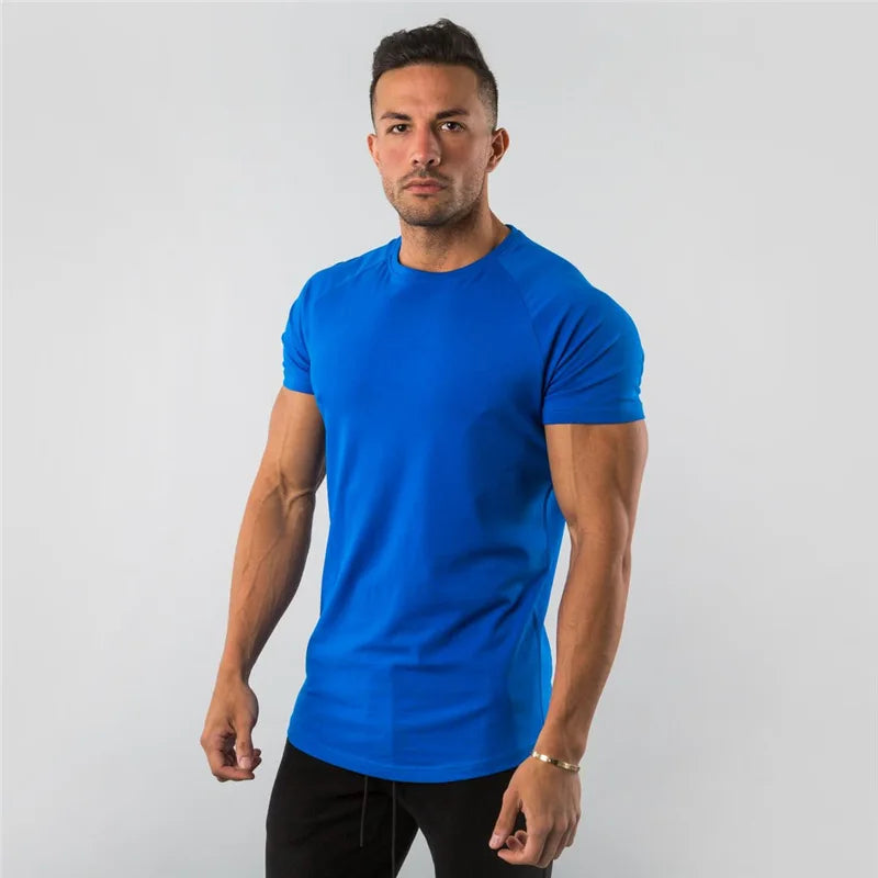 Men's Cotton Plain Fitness T-Shirts