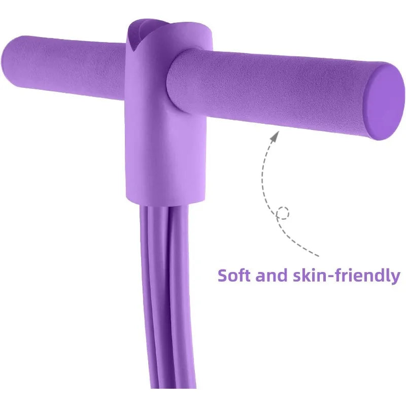 4/6-Tube Tensioner Multi-Functional Fitness Yoga Abdominal Strengthening Elastic Bands